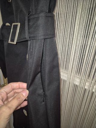 Vestido negro Morgan con cinturón