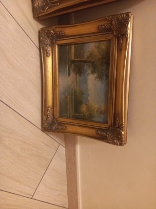 Quadro olio su tavola anni 70-80