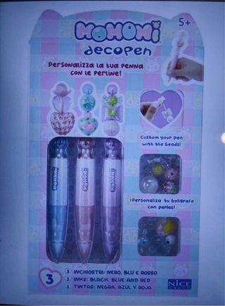 Set 3 Penne Momomi Decopen con Perline P22(4)