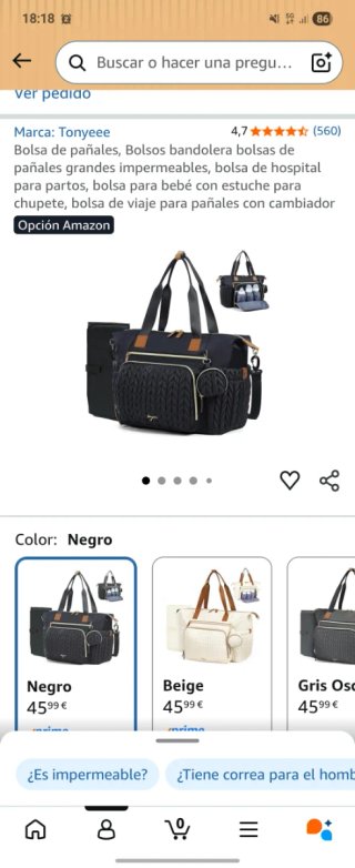 Bolsa / mochila de maternidad XXL