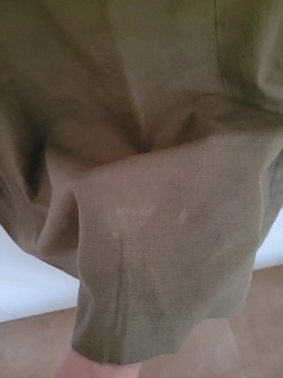 Falda Lino Lefties Talla M Verde Oliva