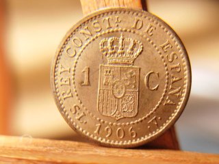Moneda SC 1 céntimo 1906 Alfonso XIII España