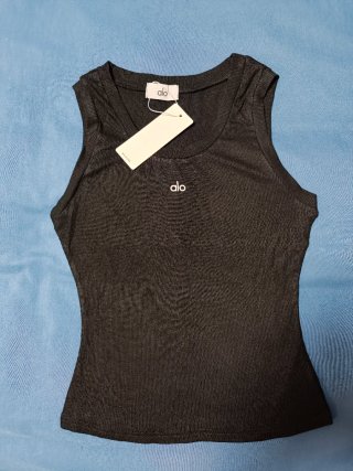 Camiseta tirantes Alo negra