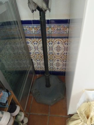 Pérgola de terraza gris
