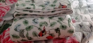 Juego de sábanas con estampado de pájaros