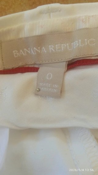 Pantalón Vestir Blanco Mujer Banana Republic