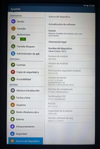 [NEGOCIABLE] Samsung Galaxy Tab E (leer detalles)
