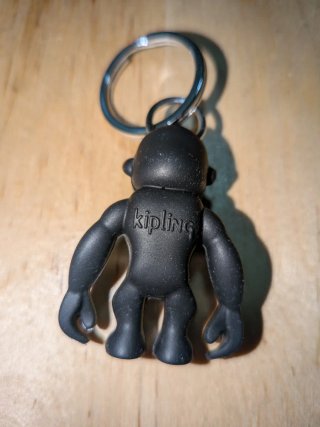 Llavero Gorila marca Kipling, color negro