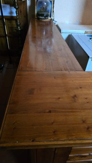 Barra de madera rústica