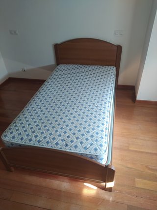Cama individual 105cm con colchón