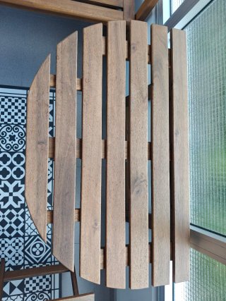 Mesa Plegable Ikea Askholmen Madera Marrón