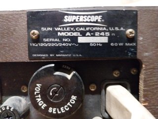 Amplificador Superscope A-245 Marrón