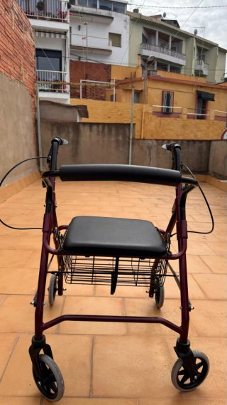 Andador ortopédico con cesta