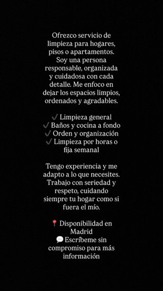 Servicios de limpieza