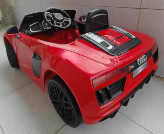 Coche eléctrico Audi R8 Spyder Rojo
