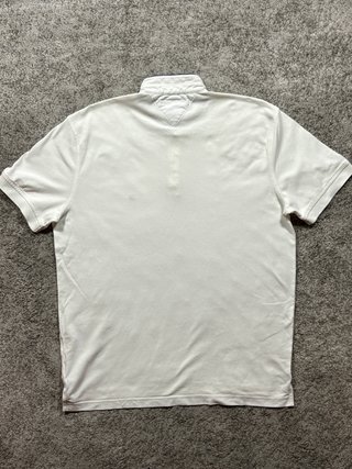 Tommy Hilfiger polo blanco cuello mao L