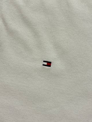 Tommy Hilfiger polo blanco cuello mao L