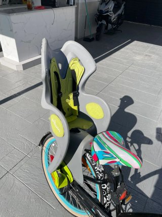 Silla Portabebés Bici Niños Btwin Gris