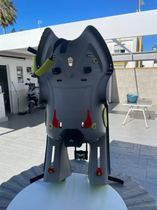 Silla Portabebés Bici Niños Btwin Gris