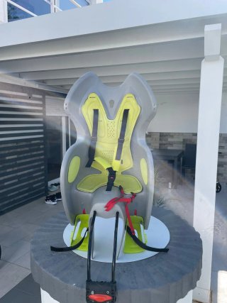 Silla Portabebés Bici Niños Btwin Gris