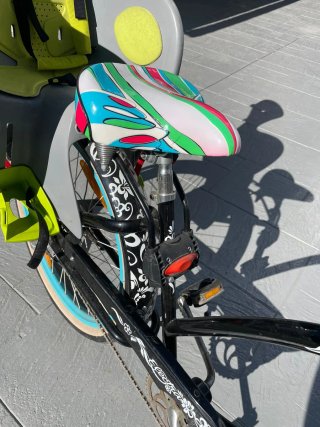 Silla Portabebés Bici Niños Btwin Gris