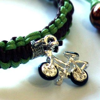Pulsera survival de algodón charm Bicicleta