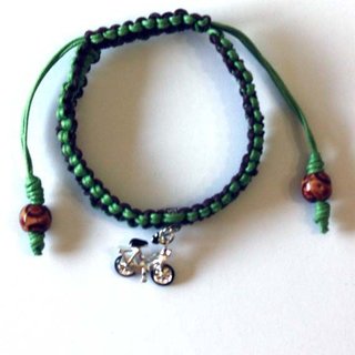 Pulsera survival de algodón charm Bicicleta