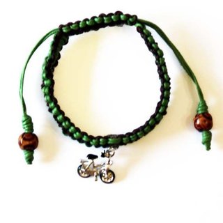 Pulsera survival de algodón charm Bicicleta