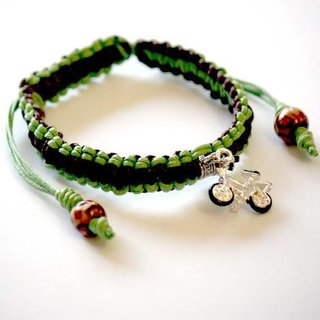 Pulsera survival de algodón charm Bicicleta