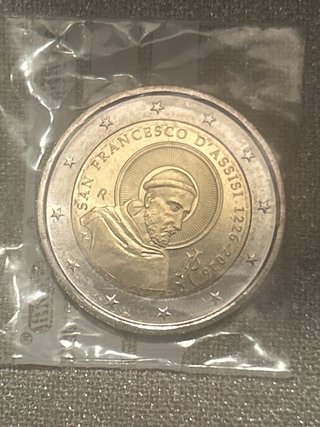 Moneda 2 euros Italia 2026 San Francisco