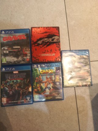 PS4 Juegos: Gravel, Driveclub, Guardians, Crash, P
