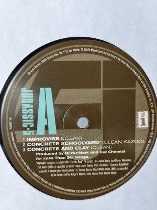 Vinilo Jurassic 5 - Improvise 12" 1999