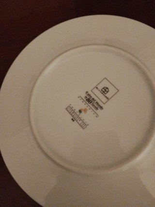 2 Piatti Dessert Accornero Porcellana Floreale