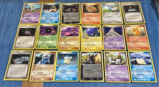 18 cartas pokémon EX POWERS KEEPERS inglés