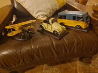 Colección vehículos antiguos de adorno