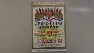 Etiqueta Jerez-Quina Supremo