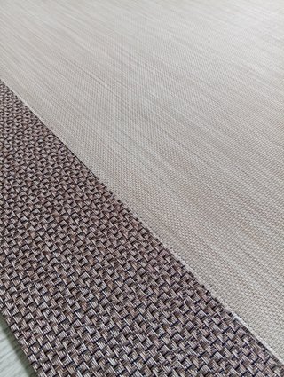 Alfombra140 x 190 Vinílica Beige y Marrón