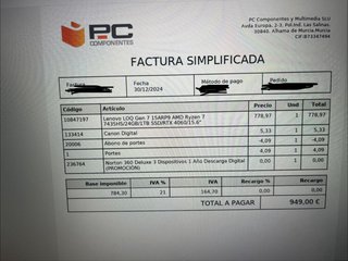 Lenovo LOQ 15ARP9 | RTX 4060 | 1TB | EN GARANTÍA