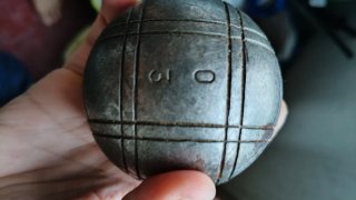 Bolas de petanca y estuche vintage