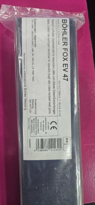 Caja de electrodos BÖHLER son total mente nuevos
