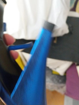 Sandalias tacón azul brillante ALICIA RUEDA