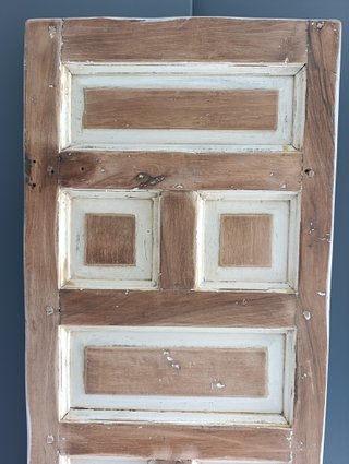 Cabecero de contraventana madera antigua