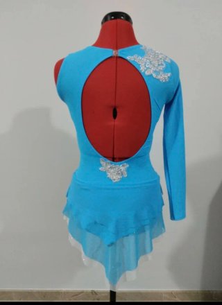 Maillot Patinaje Artístico Azul