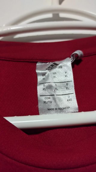 Camiseta Adidas Climalite XL - Granate
