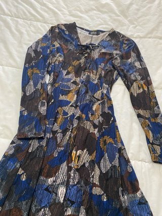 Vestido tejido suave estampado