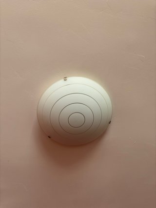 Plafón de techo redondo blanco