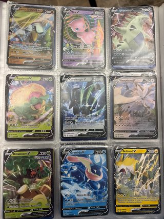 Cartas Pokémon V - Rayquaza, Inteleon, Lucario y m