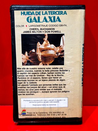 Huida de la Tercera Galaxia VHS (1981)