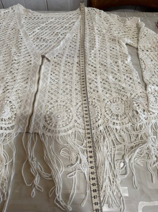 Cardigan vintage uncinetto con zip