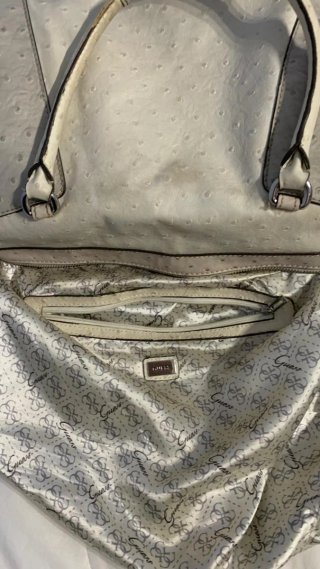 Borsa Guess vintage anni 2000 beige/bianca